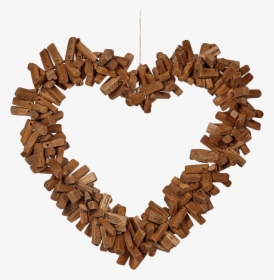 Driftwood Heart Wreath 14 - Heart, HD Png Download, Transparent PNG
