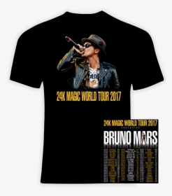 Bruno Mars 24k Magic World Tour 2017 T Shirt, Sizes - Breaking Benjamin Tour Shirts 2019, HD Png Download, Transparent PNG