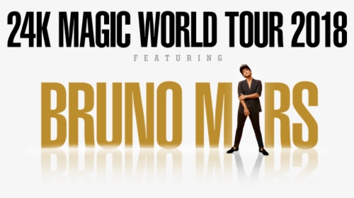 Bruno Mars 24k Magic World Tour Dates 2017 Concert - Poster, HD Png Download, Transparent PNG