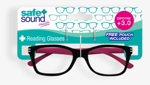 Safe And Sound Health Two-tone Matt Black Reading Glasses - Office Supplies, HD Png Download, Transparent PNG