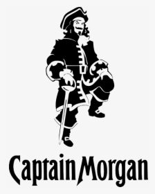 Captain Morgan Black And White, HD Png Download, Transparent PNG