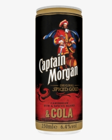 Captain Morgan Original Spiced Gold Caribbean Rum Spices - Captain Morgan Black Rum & Cola, HD Png Download, Transparent PNG
