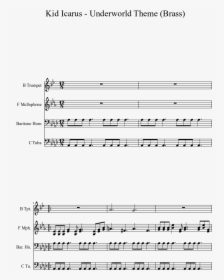 Underworld Theme Sheet Music 1 Of 3 Pages - Sheet Music, HD Png Download, Transparent PNG