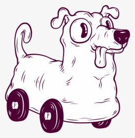 Buddy Buggy Buggy Dog Vector Design Illustration - Cartoon, HD Png Download, Transparent PNG