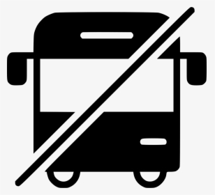 No Bus Public Vehicle Traffic Wagon Conveyance - No Bus Icon Png, Transparent Png, Transparent PNG