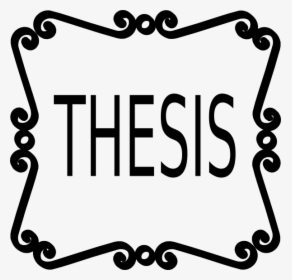 Thesis With Scrollwork Border Clip Art At Vector Clip - Simple Small Border Designs, HD Png Download, Transparent PNG