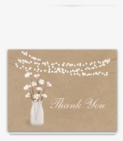 Rustic Cotton Theme Thank You Card - Thank You, HD Png Download, Transparent PNG