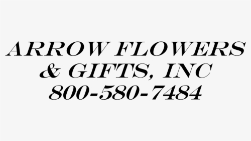 Arrow Flowers & Gifts - Monochrome, HD Png Download, Transparent PNG