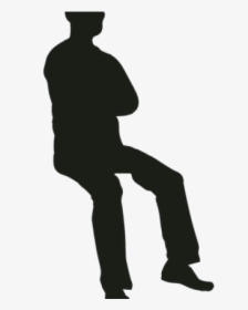 Silhouette People Png Sitting, Transparent Png, Transparent PNG