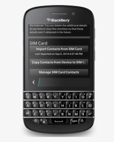 Bb10simcontacts-post Copy - Blackberry Q10 Mobile Price, HD Png Download, Transparent PNG