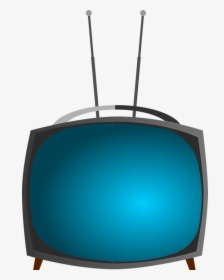 Tv, Television, Set, Antenna, Vintage, Video, Screen - Blue Retro Tv Png, Transparent Png, Transparent PNG