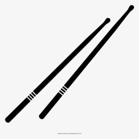 Drum Sticks Coloring Page - Classical Music, HD Png Download, Transparent PNG