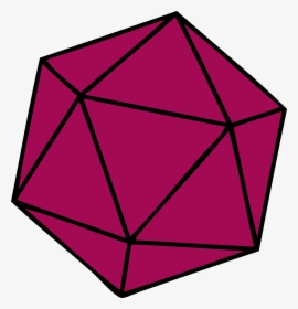 Transparent 20 Sided Dice Png - Icosahedron Transparent, Png Download, Transparent PNG