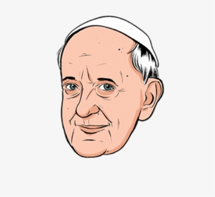 #popefrancis #pope #francis #church #catholic #freetoedit - Pope Francis Drawing Transparent, HD Png Download, Transparent PNG