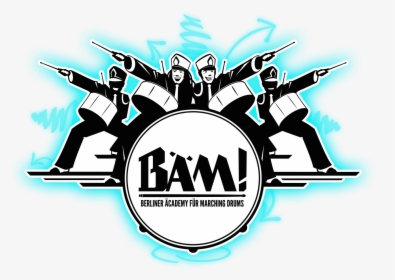 Marching Band Silhouette Clipart - Drum And Lyre Logo, HD Png Download, Transparent PNG