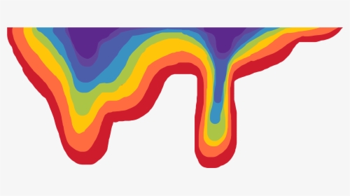 #rainbow #dripping #drippyart #drippyeyes #drippyeffect - Illustration, HD Png Download, Transparent PNG
