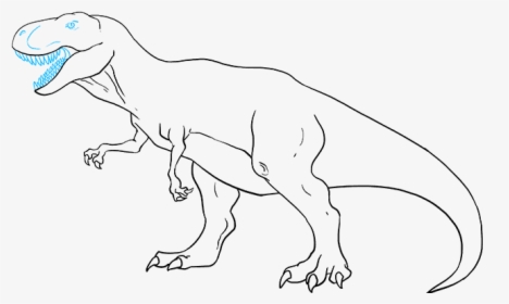 How To Draw Tyrannosaurus Rex - Draw At Rex Easy, HD Png Download, Transparent PNG