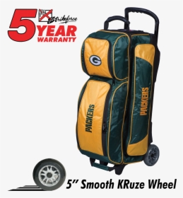 Kr Strikeforce Nfl Green Bay Packers 3 Ball Roller - Kr Strikeforce Cruiser Smooth Double Roller Bowling, HD Png Download, Transparent PNG