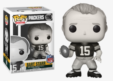 Bart Starr Green Bay Packers Black And White Legends - Bart Starr Funko Pop, HD Png Download, Transparent PNG