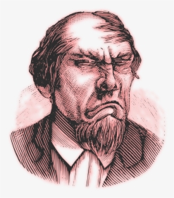 Neurasthenic Man - Old Grumpy Man Drawing, HD Png Download, Transparent PNG