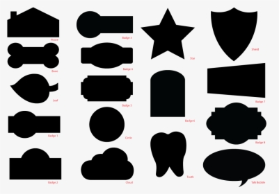 Custom Shape Badges Ⓒ - Shapes For Name Tags, HD Png Download, Transparent PNG