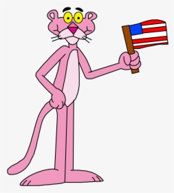 Transparent Pink Panther Png - 4th Of July Pink Panther, Png Download, Transparent PNG