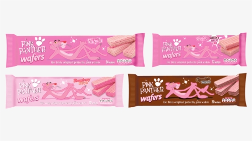 Pink Panther Wafers - Chocolate Pink Panther Wafers, HD Png Download, Transparent PNG