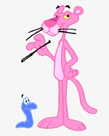 The Pink Panther And Blue Racer - Pink Panther With Snake, HD Png Download, Transparent PNG