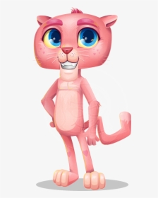 Pink Panther Cartoon Vector Character - Pink Panther Holding A Blank Board, HD Png Download, Transparent PNG