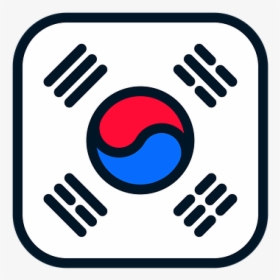 South Korea, South Korea Icon, Southkorea Flag - Flag Icon Png Korea, Transparent Png, Transparent PNG