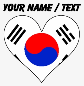 Custom South Korea Flag Heart Mousepad, HD Png Download, Transparent PNG