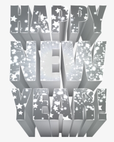 New Year Clip Art Png - Happy New Year Silver, Transparent Png, Transparent PNG