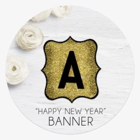 Happy New Year Banner Letters - Emblem, HD Png Download, Transparent PNG