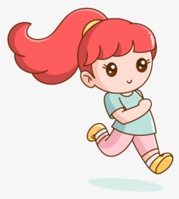Jogging In The Park On A Nice Spring Day Park Jogger - Cartoon, HD Png Download, Transparent PNG