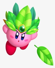 Kirby Launching Deadly Leaves From His Leaf Crown - Kirby Return To Dreamland Leaf, HD Png Download, Transparent PNG