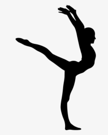 Gymnastics Silhouette Png - Gymnast Png, Transparent Png, Transparent PNG