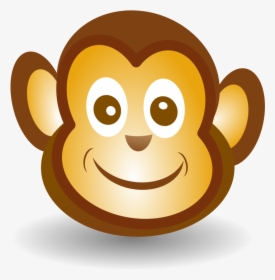 Funny Monkey Face - Monkey Face Clipart, HD Png Download, Transparent PNG