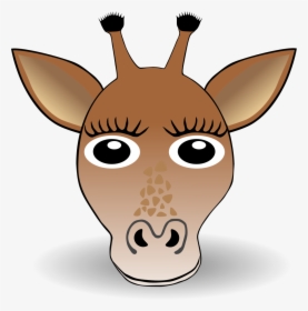 Animal Clipart Face Free - Giraffe Ears Clip Art, HD Png Download, Transparent PNG
