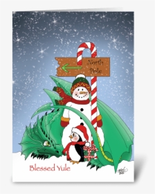 North Pole Greeting Card - Cartoon, HD Png Download, Transparent PNG