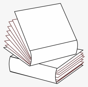 Stacked 2 Books No Colors,stacked Books,multiple Books,books - Book, HD Png Download, Transparent PNG