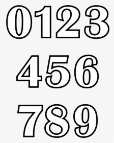 123 Png Black And White - Numbers For Kids Coloring, Transparent Png, Transparent PNG