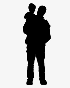 Father And Son Silhouette Png, Transparent Png, Transparent PNG