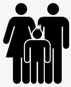 Familiar Group Of Three Persons Mother Father And Son - Mother Father Icon, HD Png Download, Transparent PNG