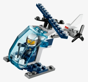 Lego Set 30222 City Police Helicopter Polybag - Lego Police Helicopter Polybag, HD Png Download, Transparent PNG