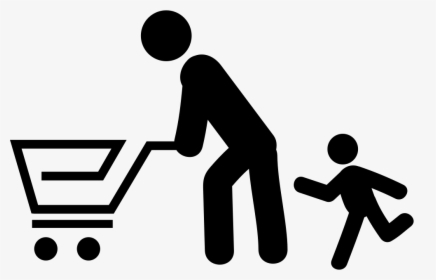 Father And Son Shopping - Portable Network Graphics, HD Png Download, Transparent PNG