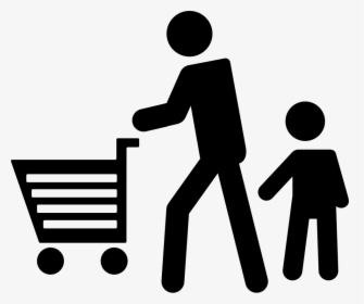 Transparent Father And Son Png - People Shopping Cart Icon, Png Download, Transparent PNG