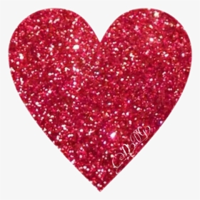 Transparent Red Glitter Png - Transparent Red Glitter Heart, Png Download, Transparent PNG