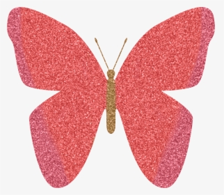 Free Glitter Butterfly Clipart - Pink Pink Sparkle Butterfly, HD Png Download, Transparent PNG