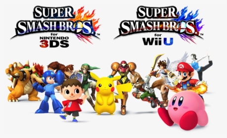 A Smashing Look - Super Smash Bros For Wii U And Nintendo 3ds Logos, HD Png Download, Transparent PNG