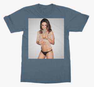 Mila Kunis Classic Adult T-shirt   Class - Mila Kunis Gq Cover, HD Png Download, Transparent PNG